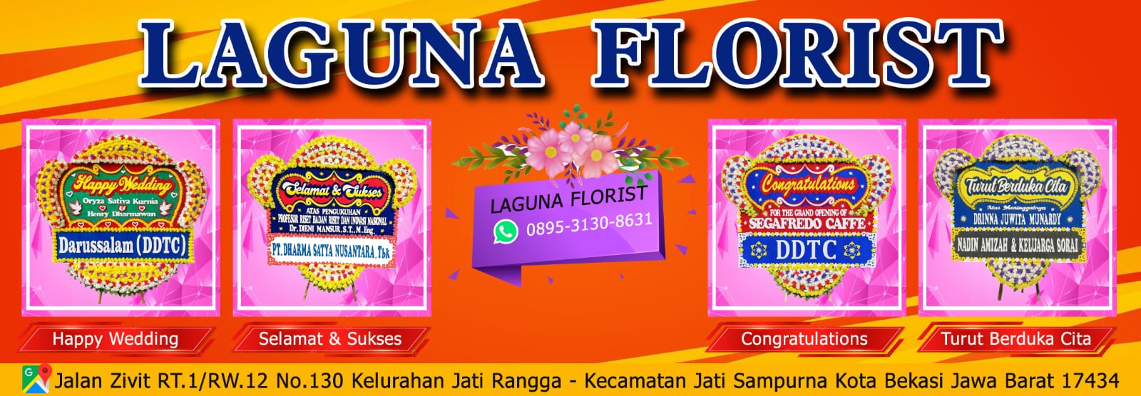 Banner Laguna Florist Bekasi